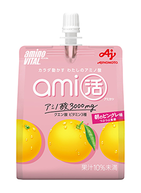 「アミノバイタル®ami活」ゼリードリンク＜朝のピングレ味＞